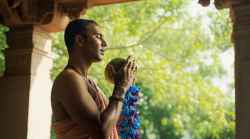 Nariyal & Neel Kanth Mala Offer to Bhairav Baba