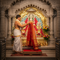 Laal Saree Offer To Maa