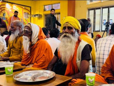 Feed 5 Devotees & 1 Sanyasi