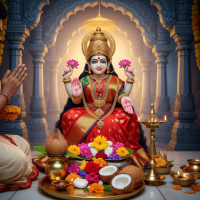 Nariyal & Laal Pusp Offer To Maa