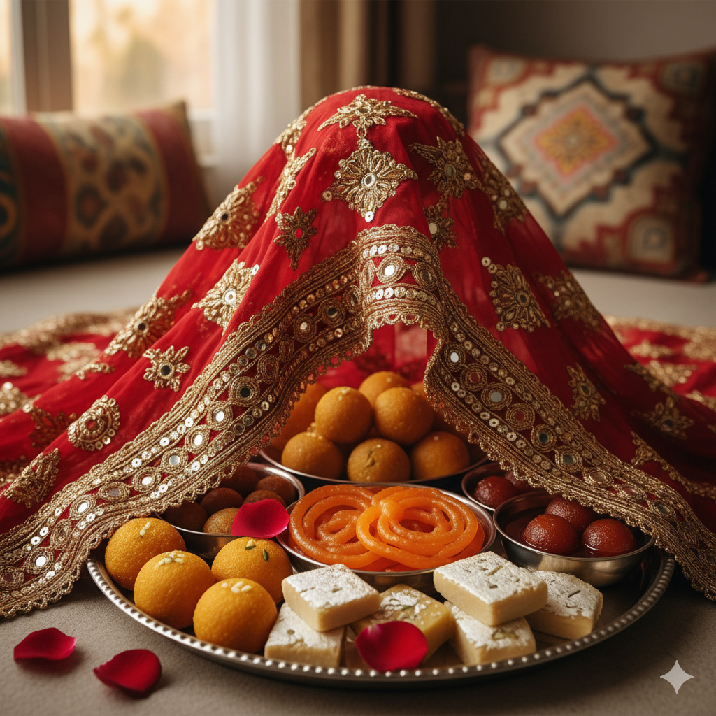 Lal Chunari & Sweets Offer To Maa Tara Devi
