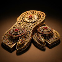 Energised Baglamukhi Charan Paduka