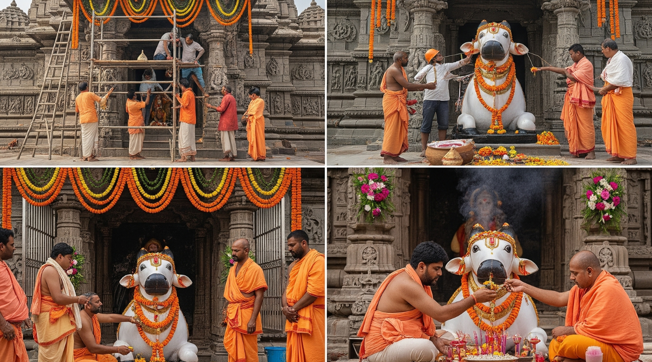 Sponsor Nandi Pratishtha & Maha Puja Ceremony